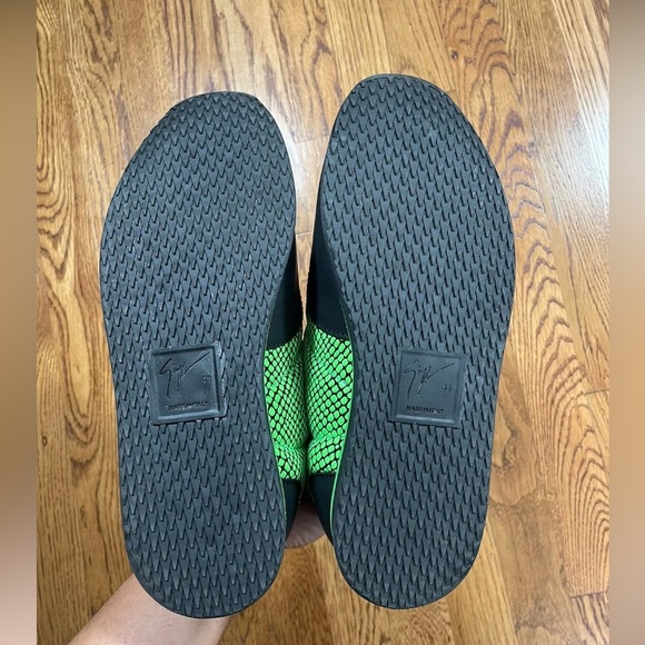 Giuseppe Zanotti JIMI RUNNING Sneakers Black And Green Made In Italty Mens 41 - Picture 10 of 12